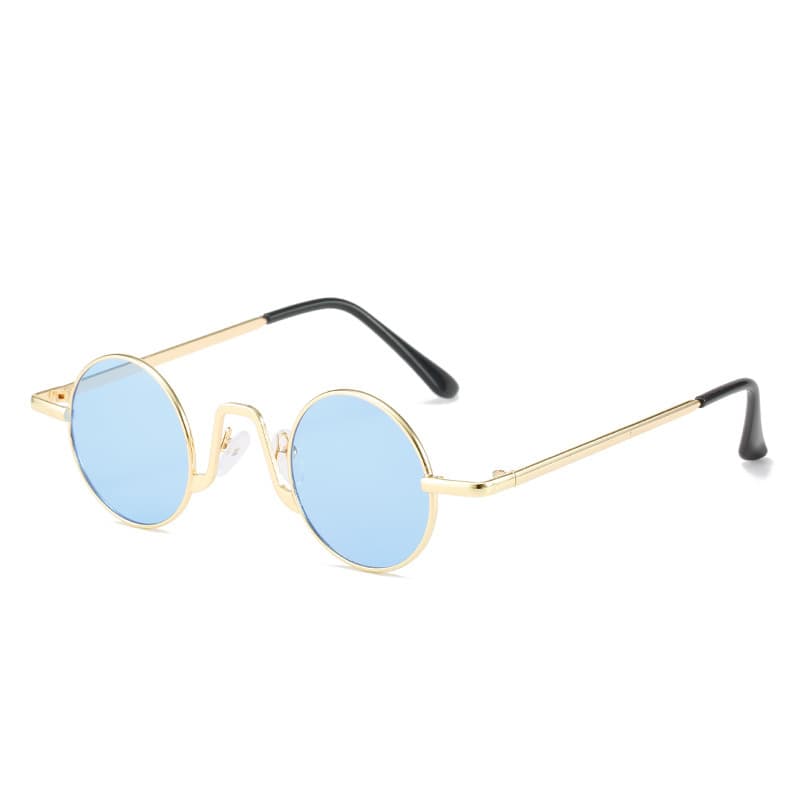 New round round frame retro cross-border personalized metal sunglasses for men and women for outdoor sports 5