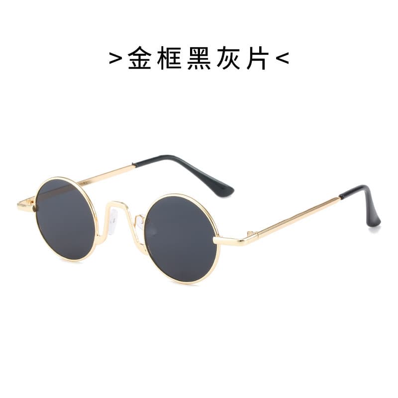 New round round frame retro cross-border personalized metal sunglasses for men and women for outdoor sports 8