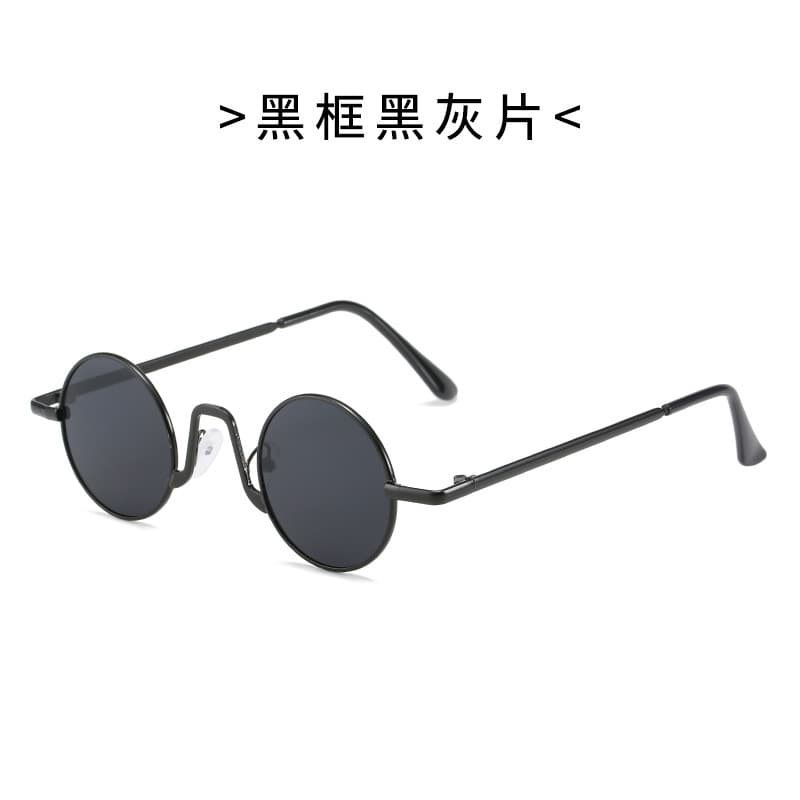 New round round frame retro cross-border personalized metal sunglasses for men and women for outdoor sports 9