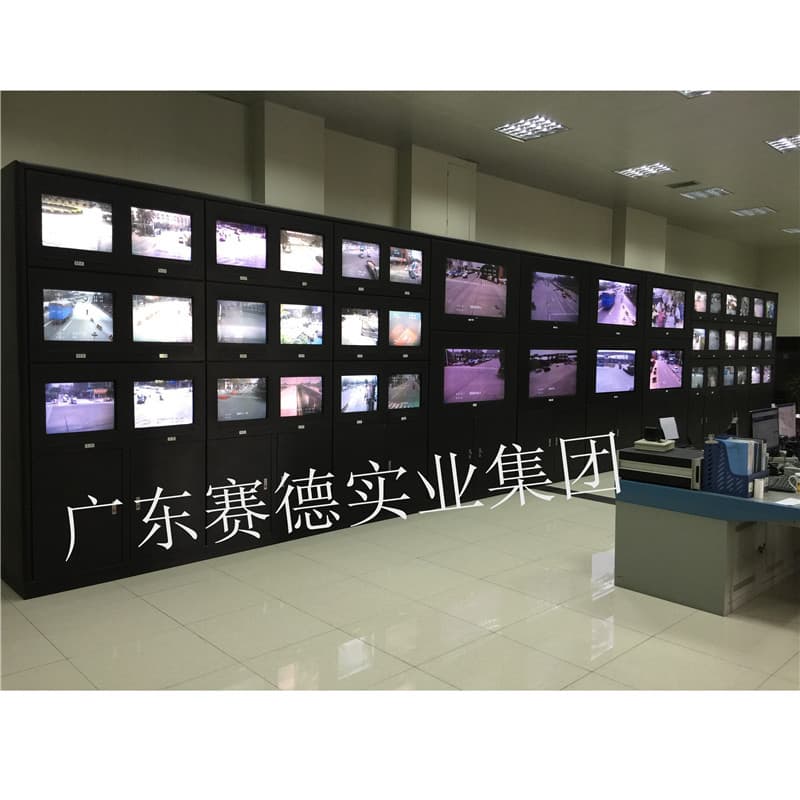 Manufacturer customized command center intelligent LED LCD splicing bracket monitoring seamless splicing screen TV wall cabinet 2