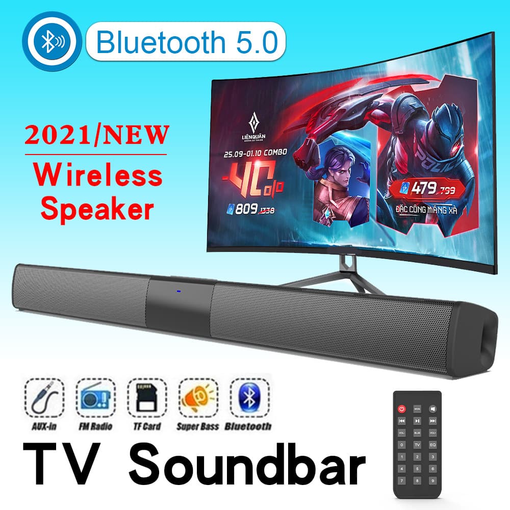 Cross-border hot model BS-28B Sound Blaster Bluetooth Speaker Long Stereo Home Theater Audio Desktop Wireless Speaker