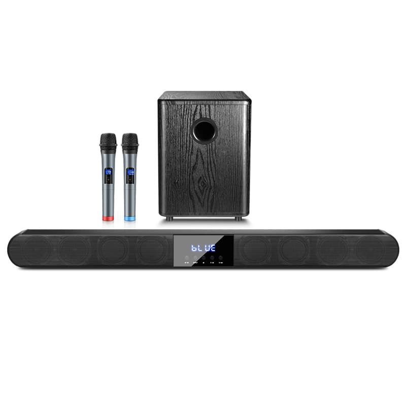 Source manufacturer home TV audio subwoofer wireless microphone karaoke echo wall home theater