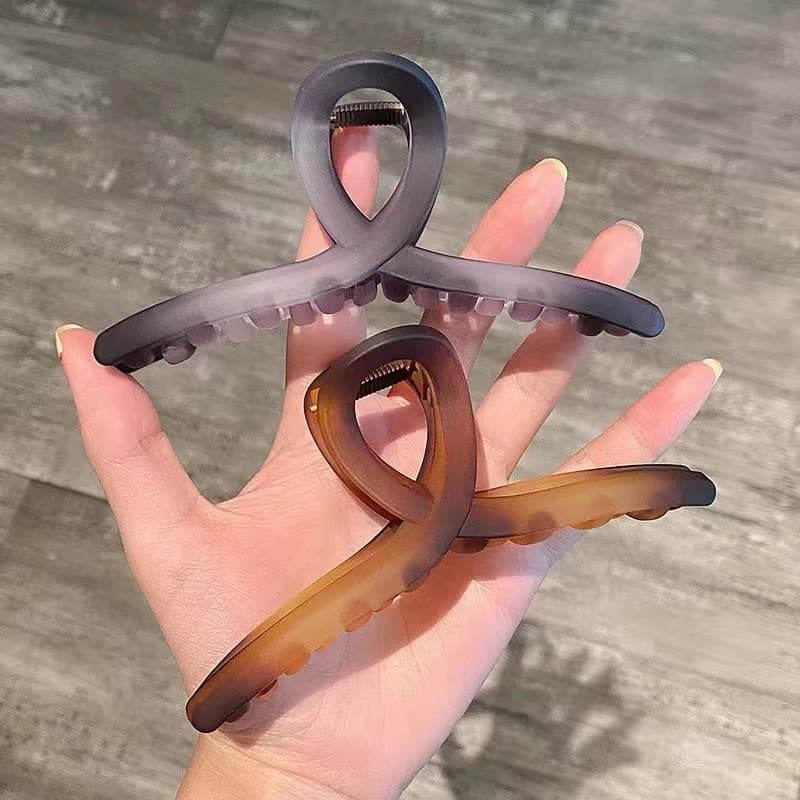 13cm gradient matte large hair clip high-end temperament hair clip girls back of the head hair clip hair shark clip 4