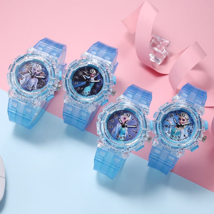 Frozen children's watch fashion creative colorful luminous light boys and girls children's watch manufacturer supply 3