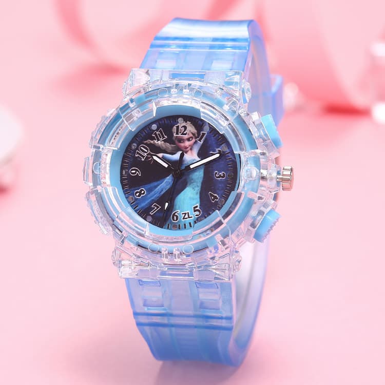 Frozen children's watch fashion creative colorful luminous light boys and girls children's watch manufacturer supply 4
