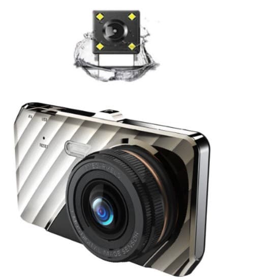 4-inch zinc alloy driving recorder high-definition dual-lens cross-border Vietnam hot-selling car driving recorder DVR 2