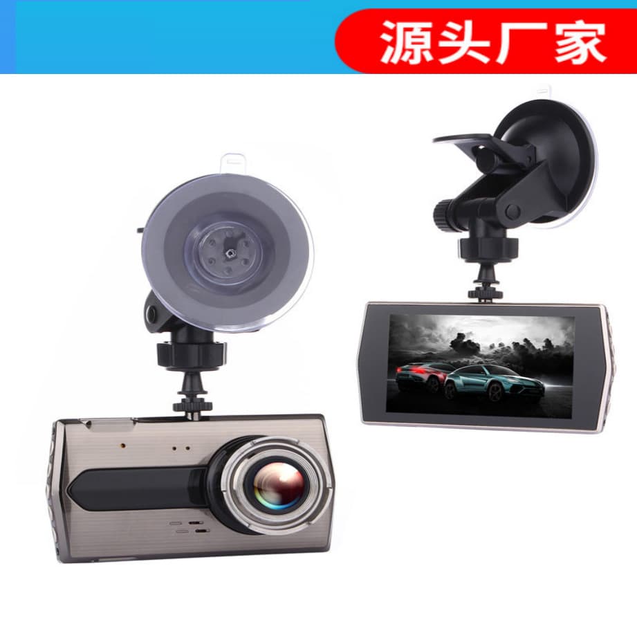 4-inch zinc alloy driving recorder high-definition dual-lens cross-border Vietnam hot-selling car driving recorder DVR 6