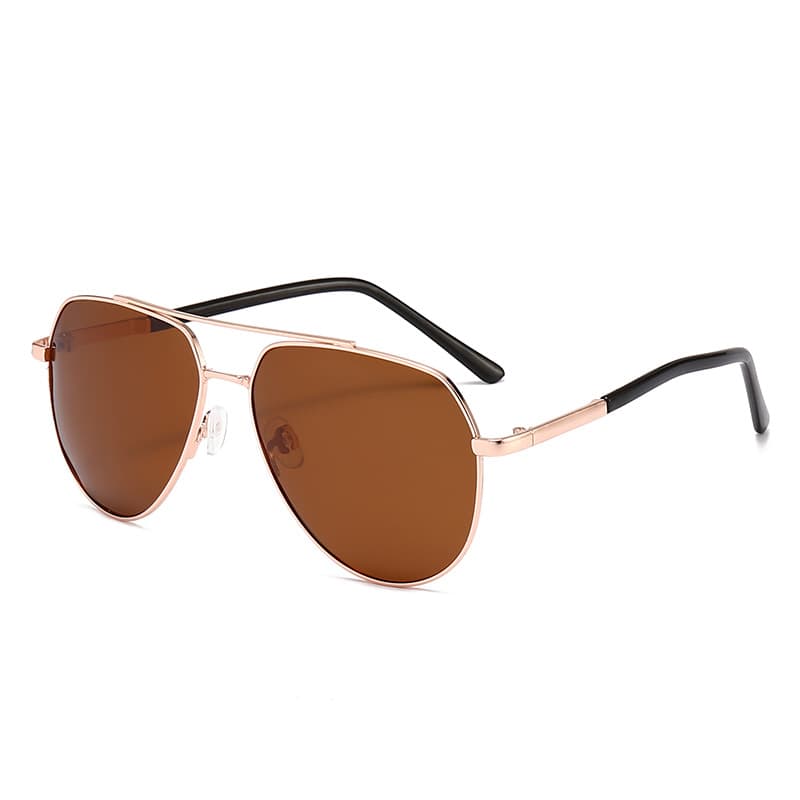 Polarized sunglasses, high-end summer new style men's glasses, metal double bridge toad glasses, black sunglasses, women's wholesale factory 3