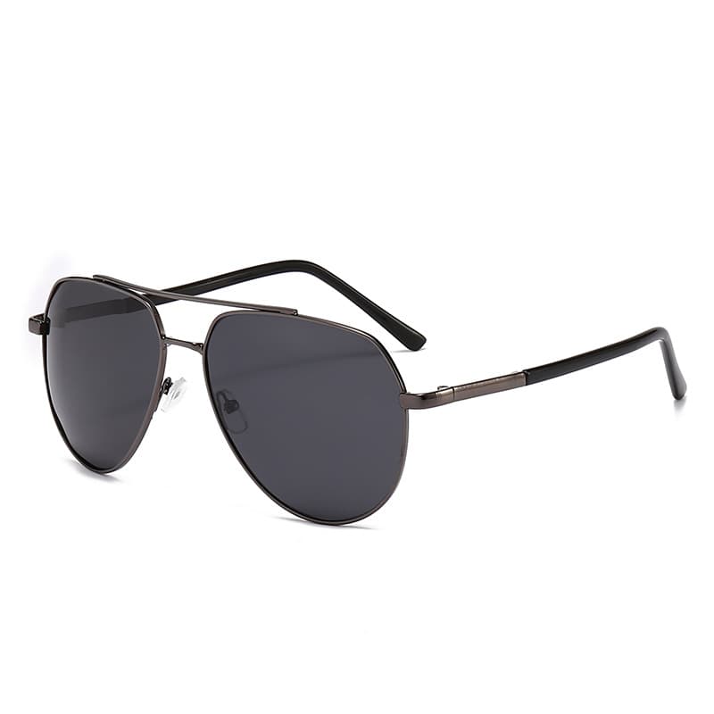 Polarized sunglasses, high-end summer new style men's glasses, metal double bridge toad glasses, black sunglasses, women's wholesale factory 6