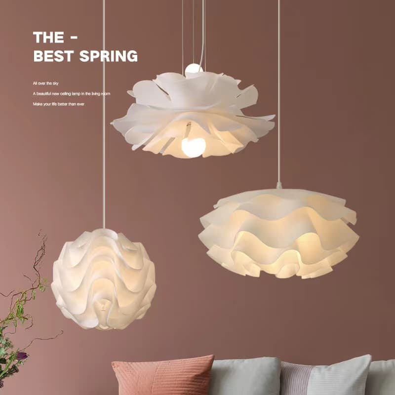 Nordic modern minimalist creative flower Internet celebrity clothing store ins girl warm restaurant bedroom pine cone chandelier 1