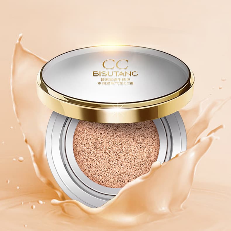 Bisutang Snail Air Cushion CC Cream Concealer Modify Skin Color Moisturizing Long-lasting Dry Mixed Oil Skin Foundation BB Cream Wholesale 2