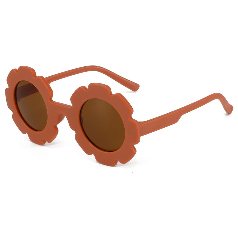 Children's sunglasses travel sun protection UV protection sunglasses cute sun flower baby decorative glasses 9