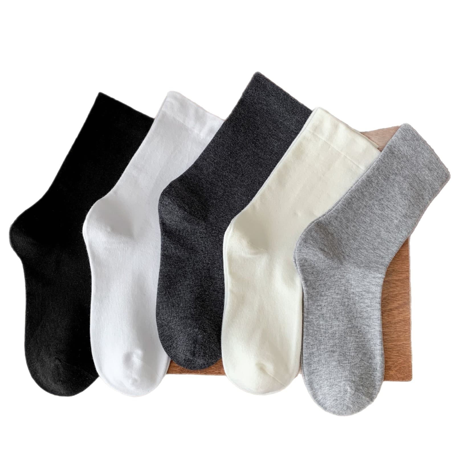White piles of socks, women's mid-calf socks, pure cotton ins trendy confinement socks, pure cotton loose socks, Japanese boneless stockings 6