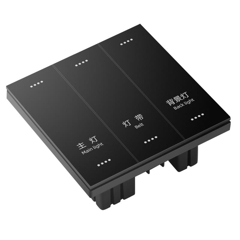 Smart home Tuya zigbee smart switch remote wifi voice control light touch hotel switch panel 8
