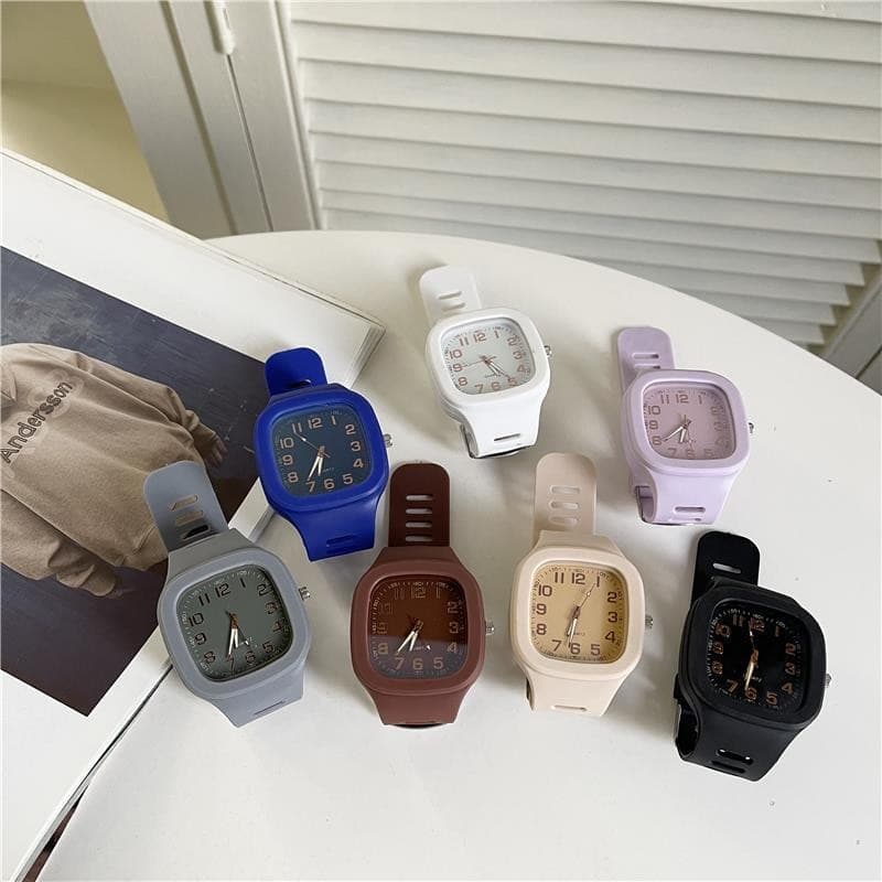 ins hot-selling square watch women's college style men's and women's fashion quartz watch Korean version simple student watch wholesale 4