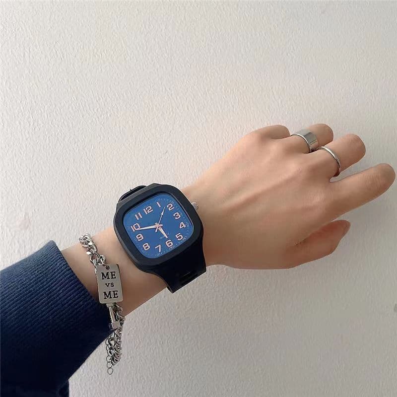 ins hot-selling square watch women's college style men's and women's fashion quartz watch Korean version simple student watch wholesale 10
