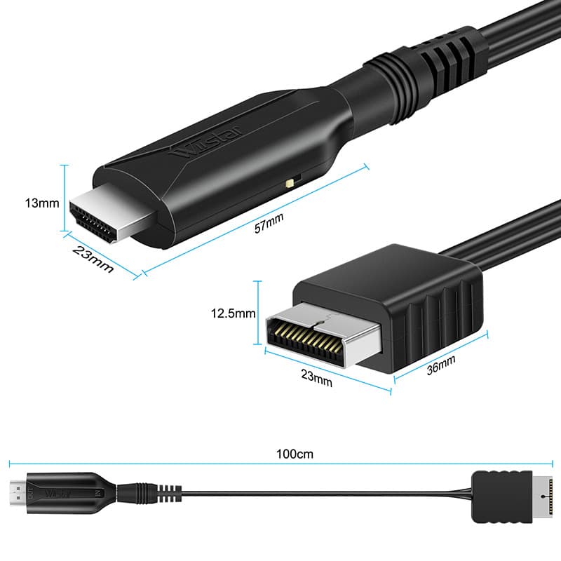 PS1 PS2 to HDMI game console connected to TV multi-interface HD cable conversion cable 2