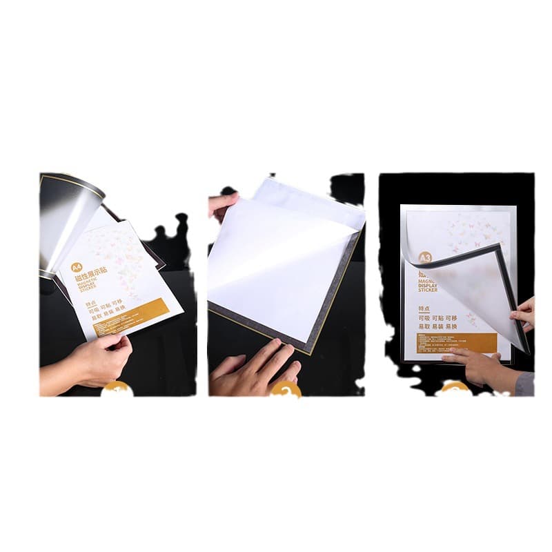 Magnetic display sticker wall-mounted punch-free photo frame protection picture frame A3 set of health license certificate original A4 copy 4