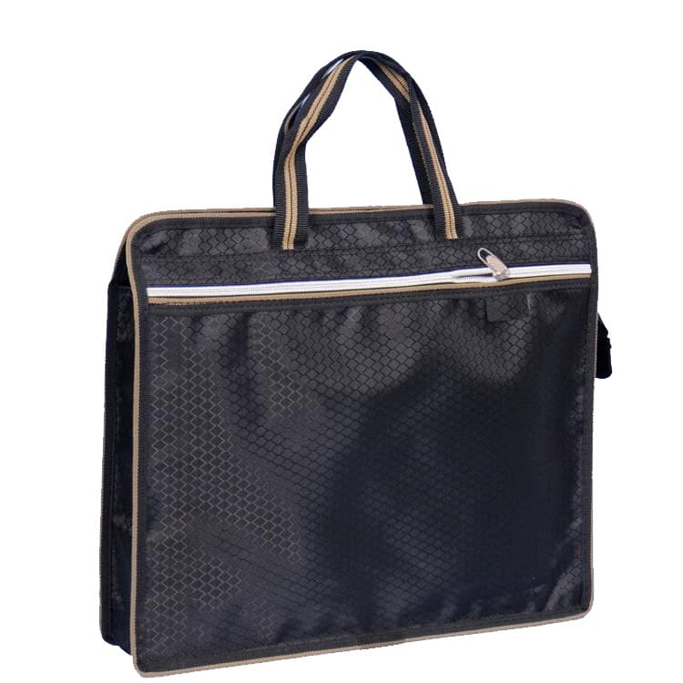 Portable document bag Oxford canvas bag a4 tutoring bag information bag briefcase conference zipper bag printed logo 7