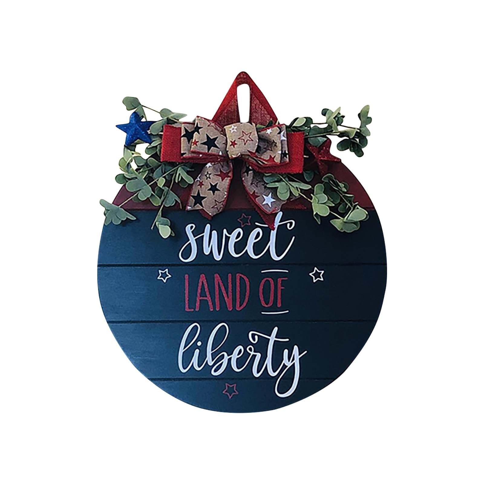 Christmas Interchangeable Welcome Signs Hanging Porch Wreaths with Seasonal Icons Decorate Halloween Door Signs 7