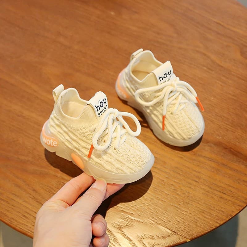 Autumn and winter baby shoes breathable soft-soled coconut shoes for 0 to 6-year-old girls baby mesh knitted toddler shoes 3