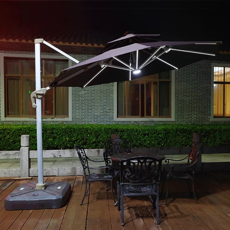 Central Roman Umbrella Courtyard Villa B&B Parasol Leisure Milk Tea Shop Cafe Sun Umbrella Outdoor Square 4
