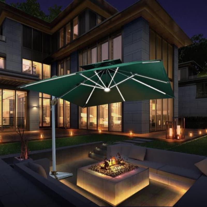 Central Roman Umbrella Courtyard Villa B&B Parasol Leisure Milk Tea Shop Cafe Sun Umbrella Outdoor Square 5