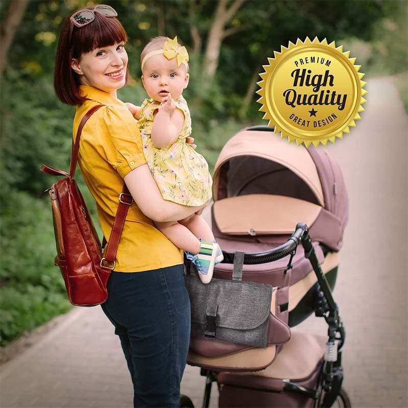 Newborn diaper pad, waterproof and urine-proof, multifunctional baby changing pad with wet wipes, convenient out-and-out diaper pad 3