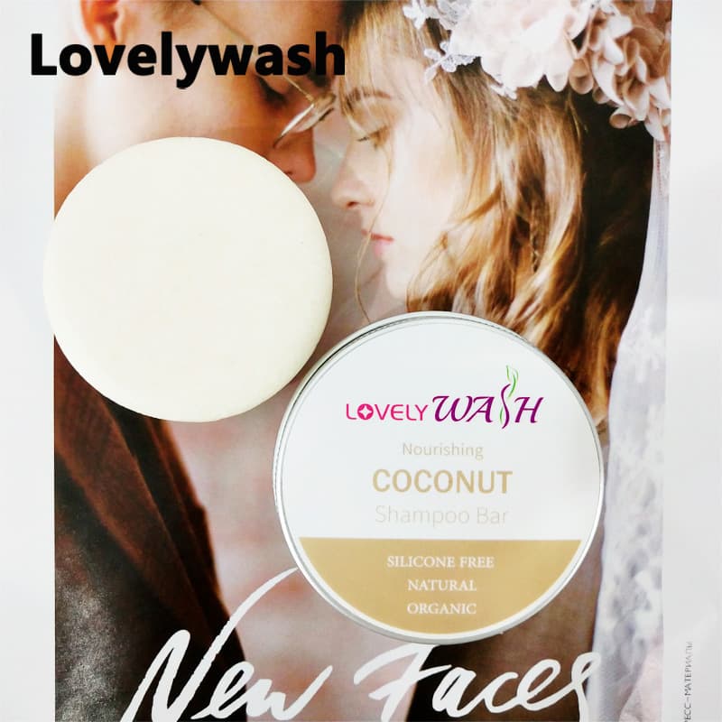 SLS Free SCS free shampoo bar coconut vanilla coconut SCI shampoo bar 4