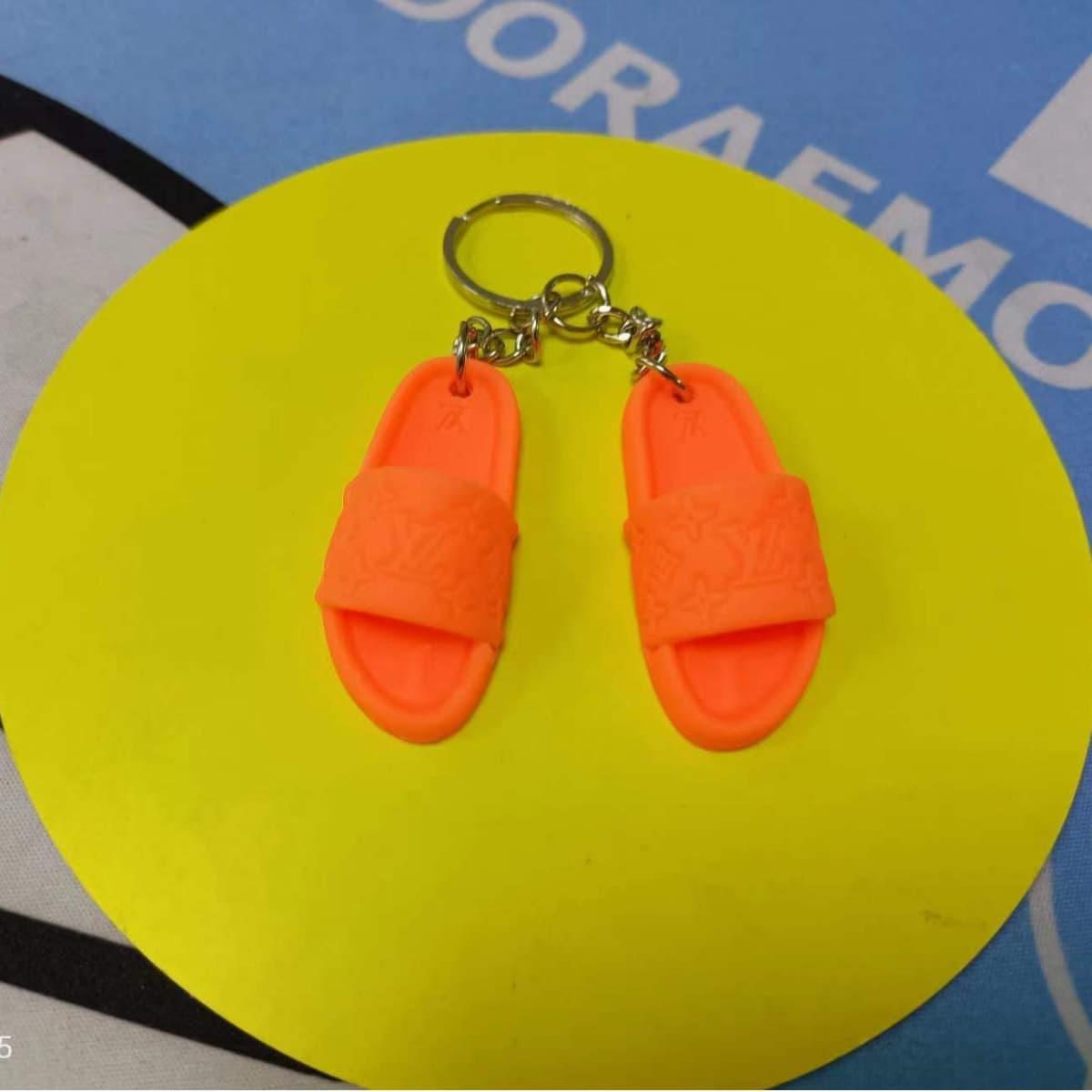 Soft plastic three-dimensional aj key chain 3d slippers shoe model pendant trend shoe decoration gift key chain 5