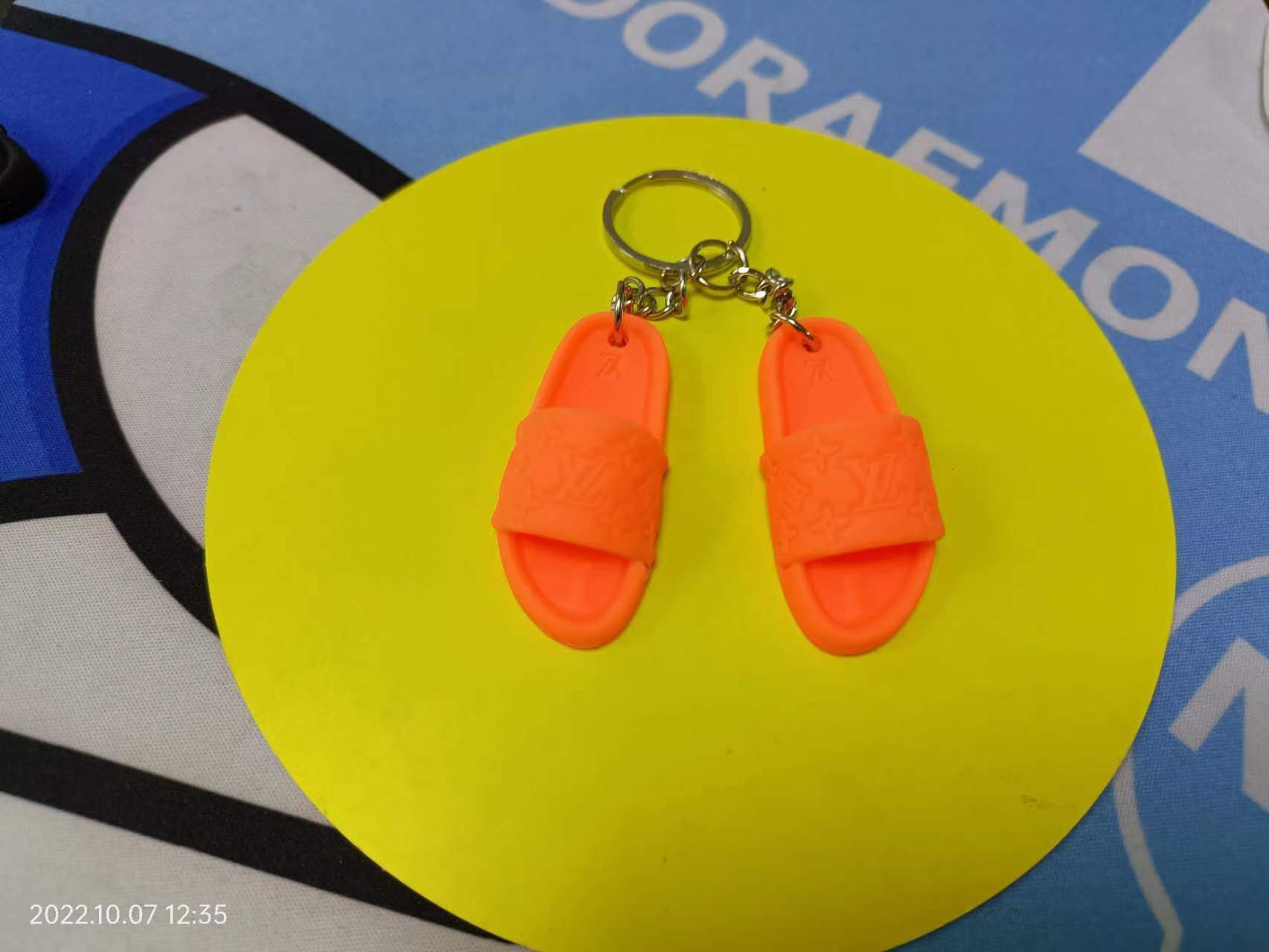 Soft plastic three-dimensional aj key chain 3d slippers shoe model pendant trend shoe decoration gift key chain 7