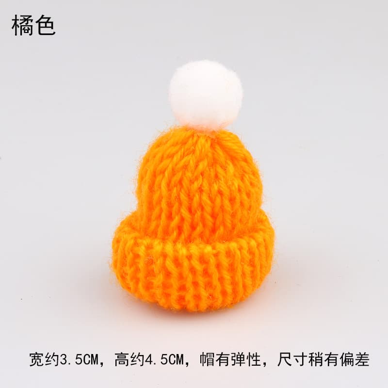 Spot Christmas mini hat diy knitted doll woolen hat accessories finger hat clothing accessories 8