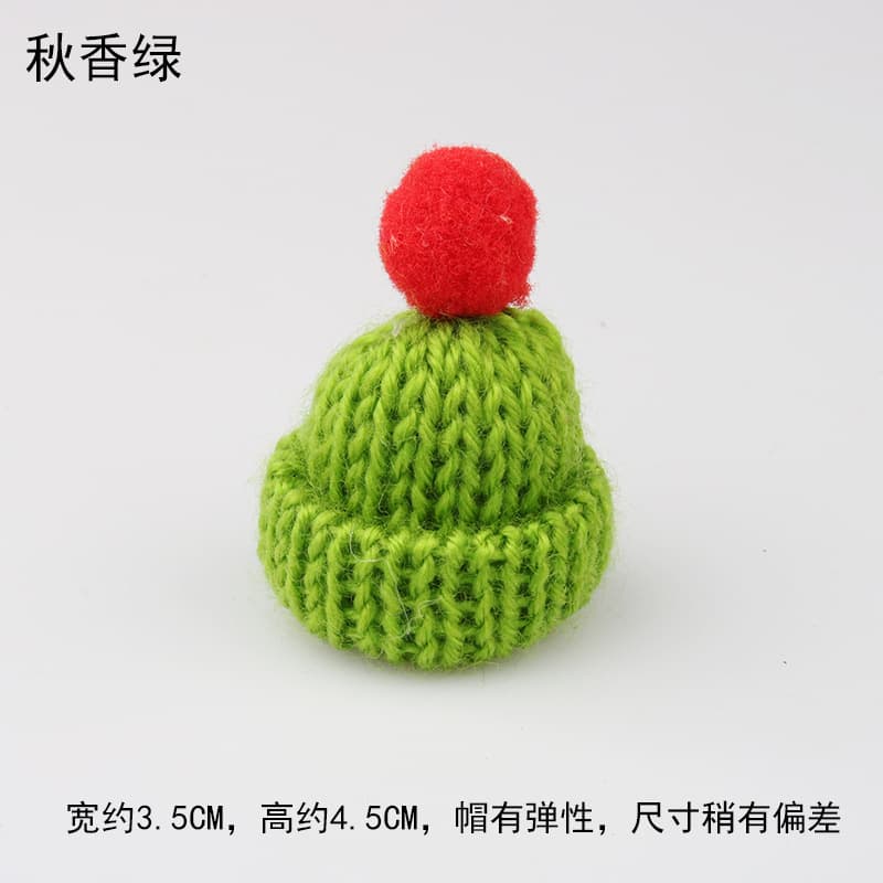 Spot Christmas mini hat diy knitted doll woolen hat accessories finger hat clothing accessories 9