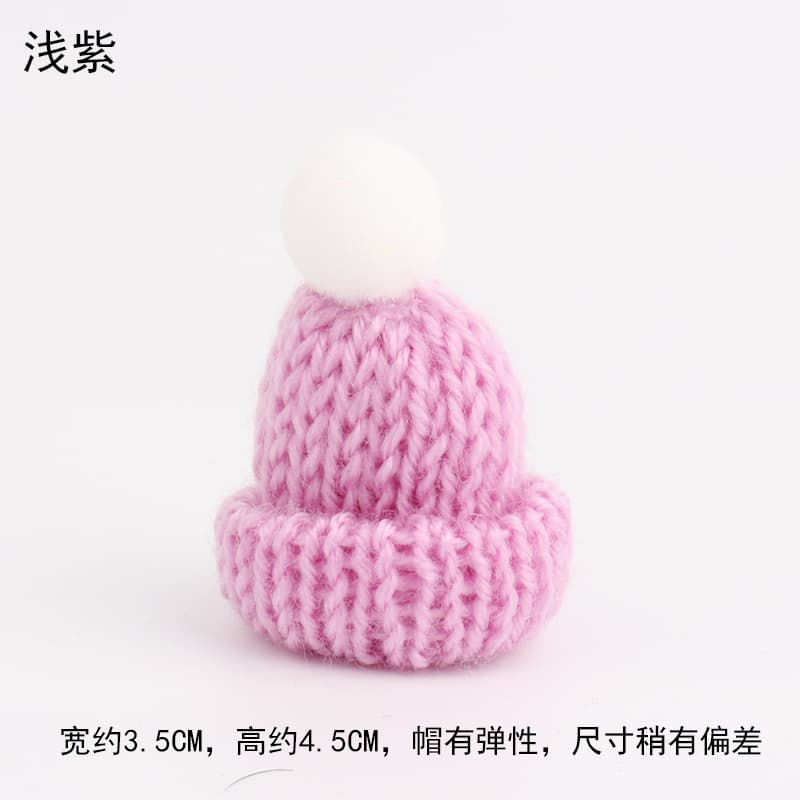 Spot Christmas mini hat diy knitted doll woolen hat accessories finger hat clothing accessories 10