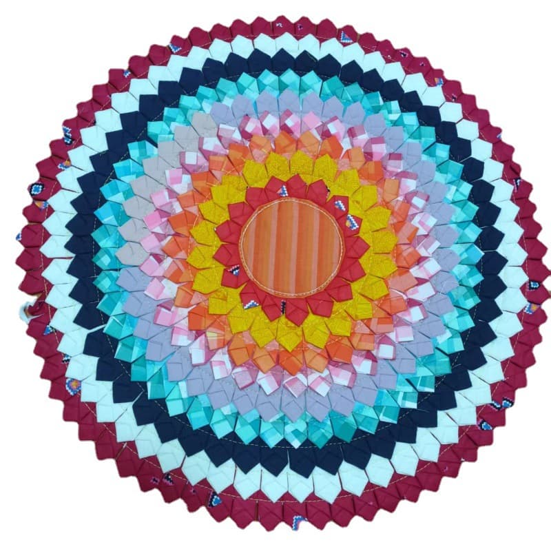 Thai handmade patchwork cushions, round chair cushions, sofa car cushions, futon lotus cushions, ethnic style home accessories 6