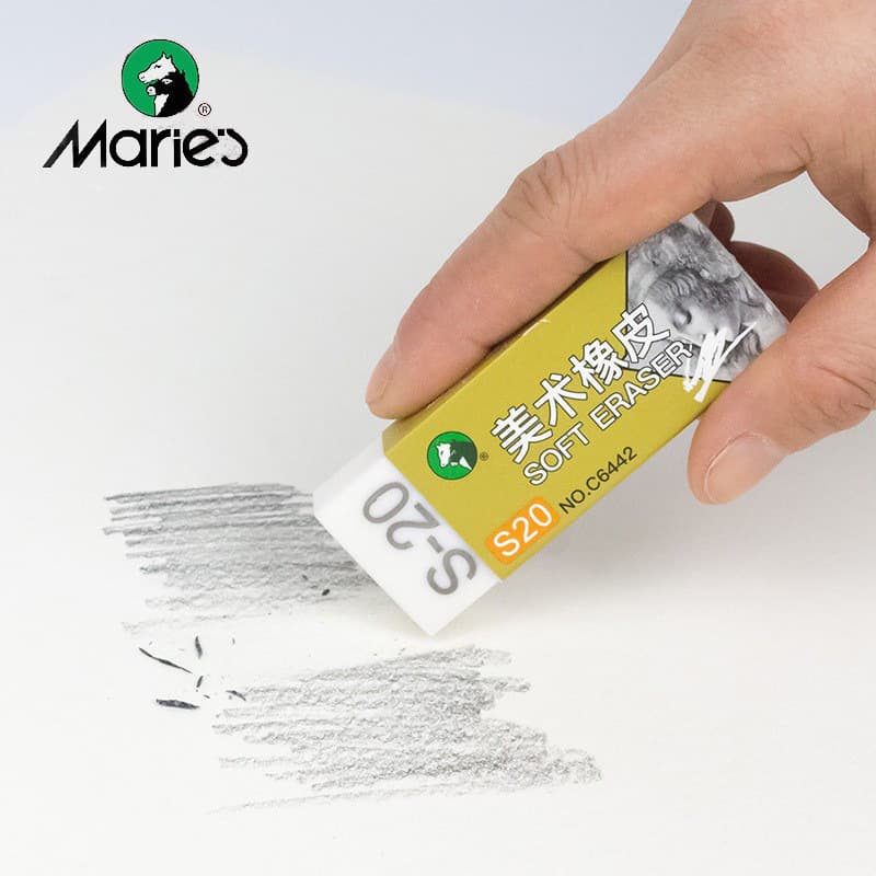 Marley Sketch Drawing Eraser S20 Soft Eraser Creative Stationery 8B Soft Eraser Plasticine Hard Eraser Painting 5