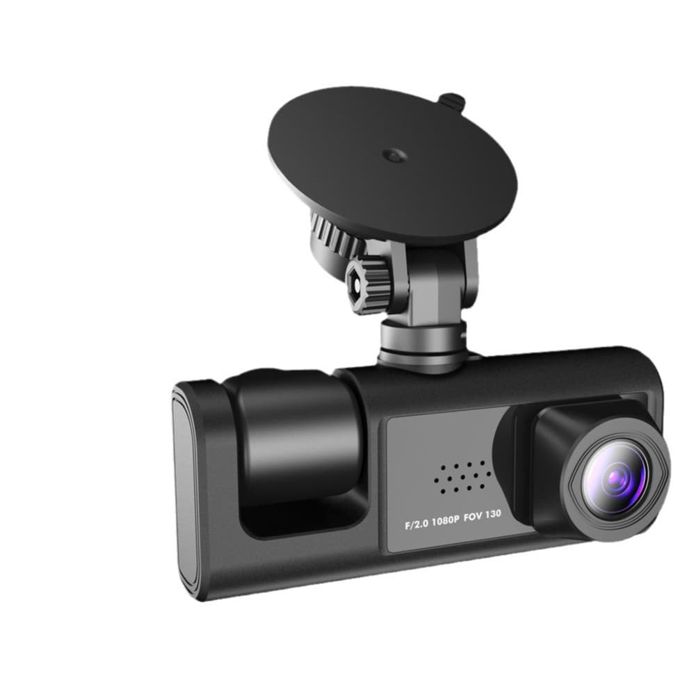 Cross-border driving recorder HD night vision 1080P front and rear 2-inch three-lens car camera 6