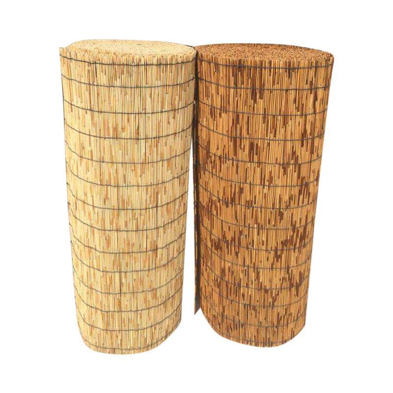 New Chinese style sunshade reed curtains wall decoration ceiling straw curtains cross-border partition lifting bamboo curtains roller blinds 5
