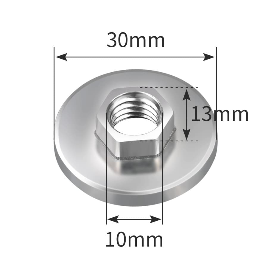 Type 100 angle grinder pressure plate, universal grinding plate, hexagonal nut, four-hole power tool splint wholesale 8