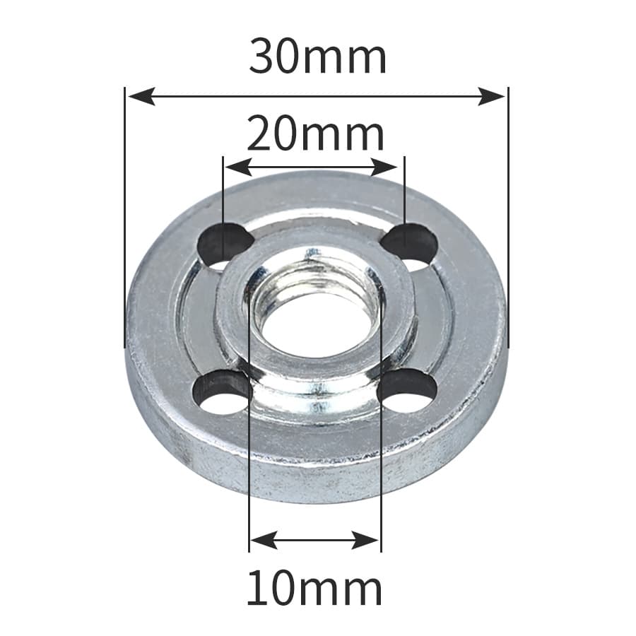 Type 100 angle grinder pressure plate, universal grinding plate, hexagonal nut, four-hole power tool splint wholesale 9