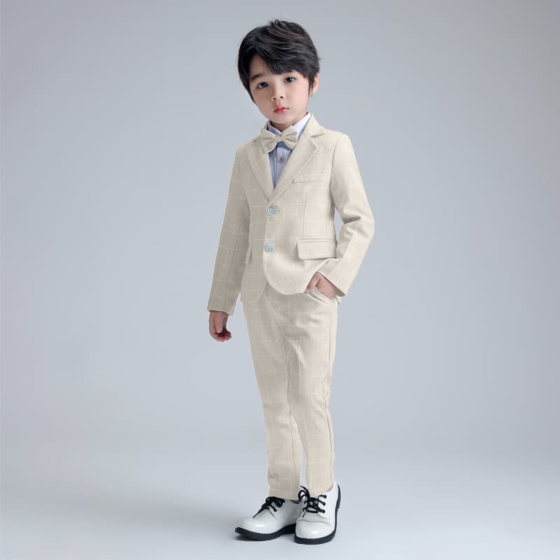 Boys' gentleman's dress small suit formal spring and autumn new British style children's performance party performance dress suit 2