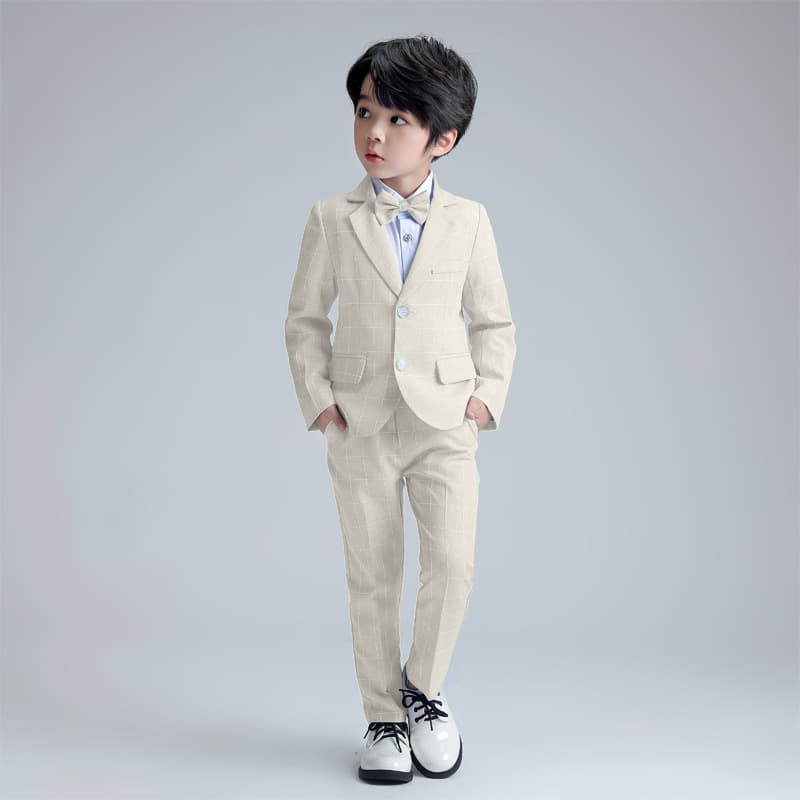 Boys' gentleman's dress small suit formal spring and autumn new British style children's performance party performance dress suit 3