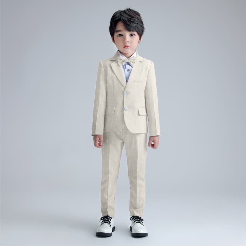 Boys' gentleman's dress small suit formal spring and autumn new British style children's performance party performance dress suit 4