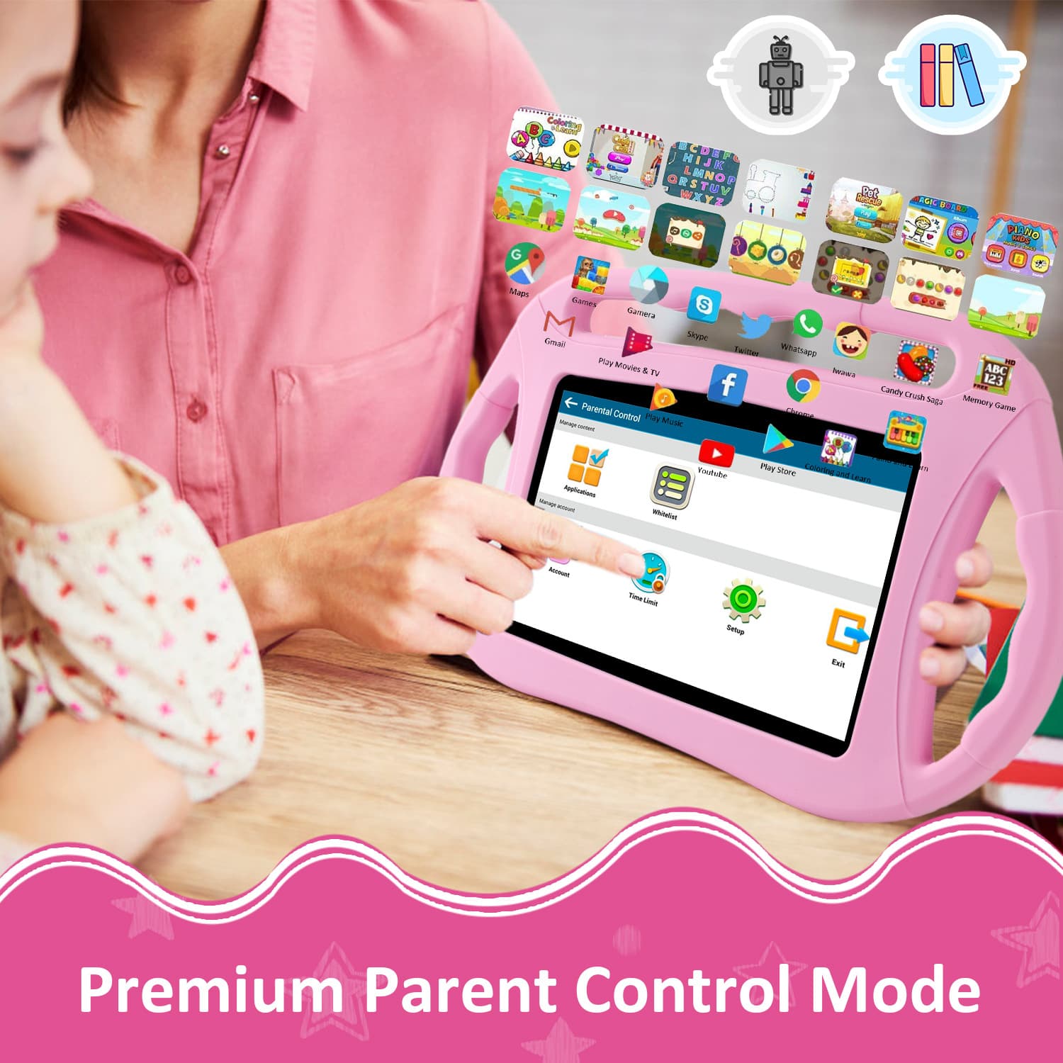 Handheld Learning Educational Game 7-inch Children's Tablet Early Education Android 10 Smart Learning Machine Ready in Stock 4