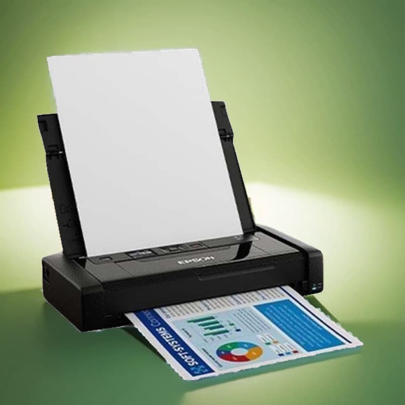 WF-110 A4 color portable printer WIFI built-in battery USB powered 1