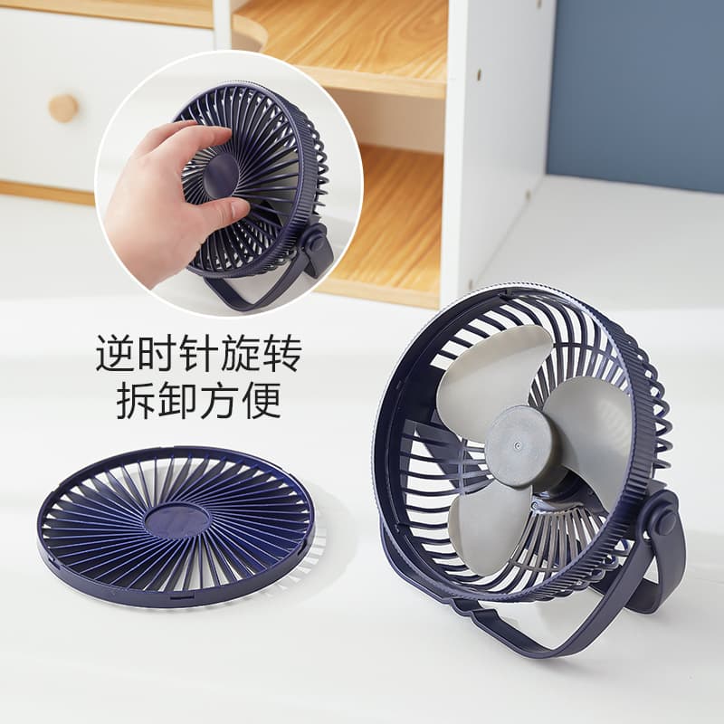 Cross-border office desktop fan desktop portable dormitory strong wind silent charging usb mini electric fan 4