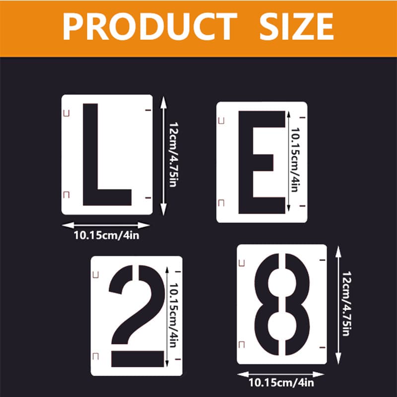 Hot Selling Interlocking Letters Template Digital Hollow Children's Painting Template Graffiti DIY Wall Painting Spray Paint Pro Curtain Board 3