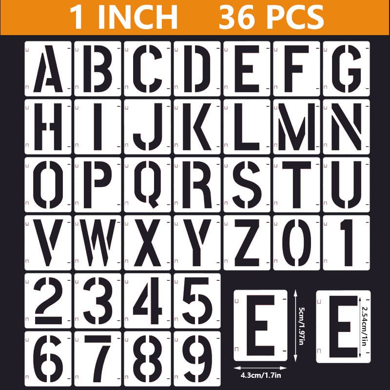 Hot Selling Interlocking Letters Template Digital Hollow Children's Painting Template Graffiti DIY Wall Painting Spray Paint Pro Curtain Board 9
