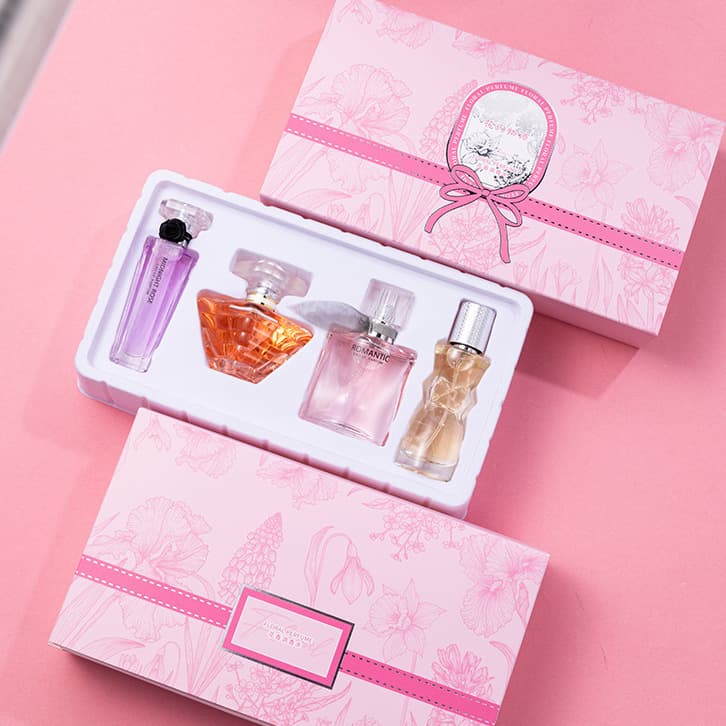 Authentic Flower Story Women's Perfume Set Gift Box Fresh and Long-lasting Light Fragrance Douyin Live Broadcast Popular Black Crow Wholesale 8