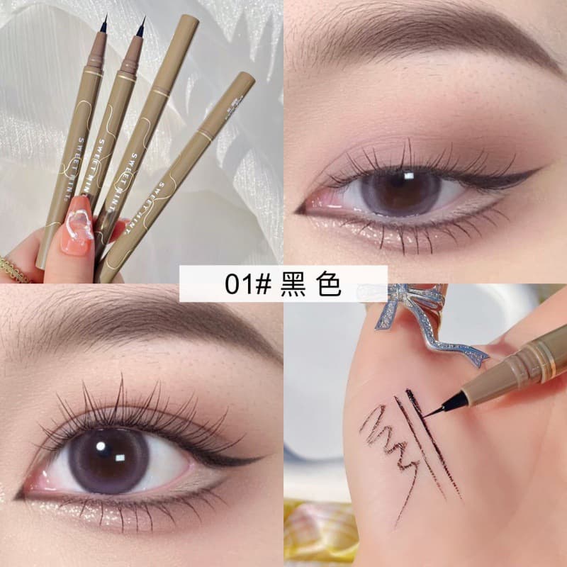 SWEET MINT0.05 liquid silkworm pen waterproof quick-drying brown non-smudged liquid eyeliner pen eye makeup eyeliner pen 9